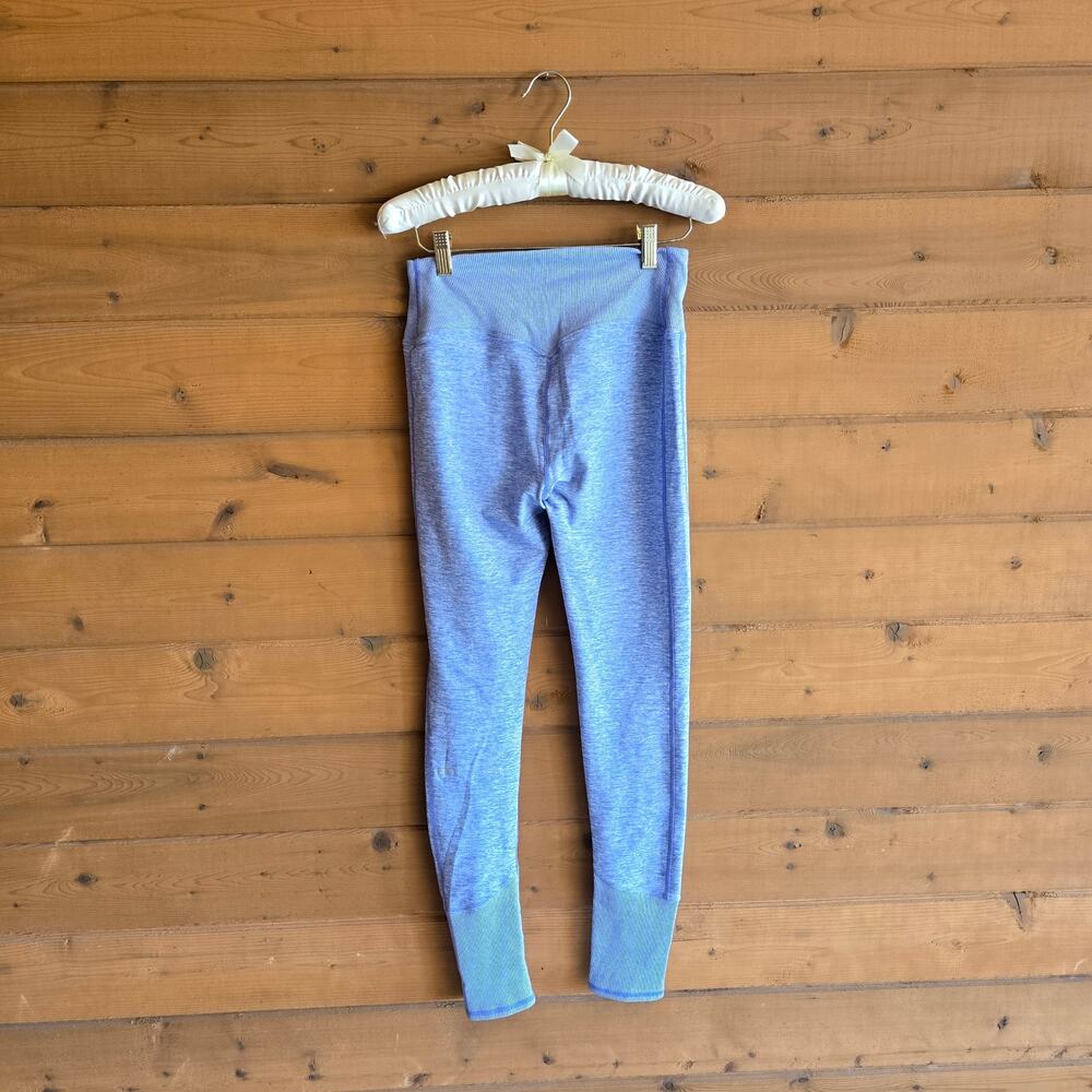 Alo Alosoft Legging Lounge High Waist Tile Blue White Heather Medium Cozy Soft - Picture 4 of 6